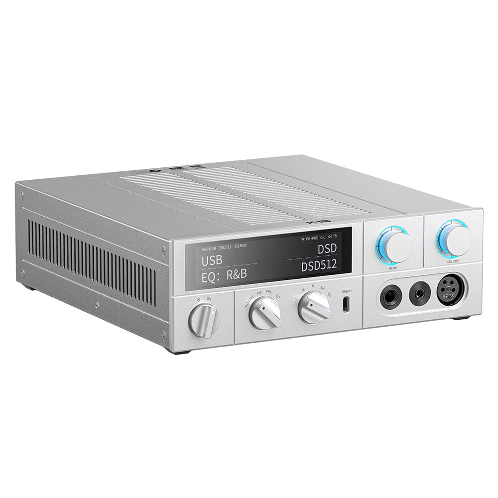 FiiO K15 AK4497S*2 Streaming DAC & Powerful Headphone Amplifier HiFiGo K15-Silver 