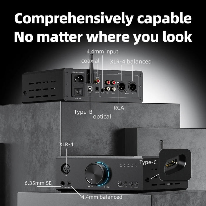 FiiO K9 AKM AK4191EQ+AK4499EX Bluetooth 5.1 Desktop DAC and FiiO K9 AKM AK4191EQ+AK4499EX Bluetooth 5.1 Desktop DAC and