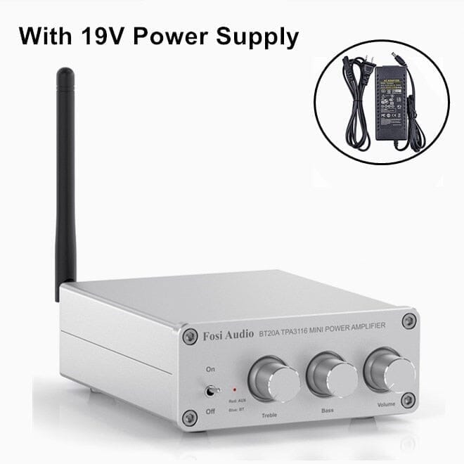 Fosi Audio BT20A Bluetooth 5.0 Max Power Mini HiFi Class D Amplifier HiFiGo 
