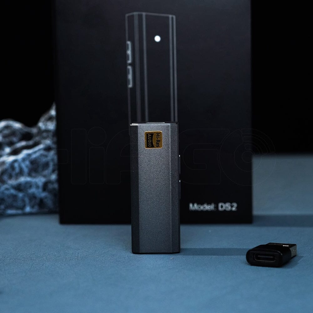 Fosi Audio DS2 Dual CS43131 Portable Dongle DAC Headphone AMP HiFiGo DS2-Gray 