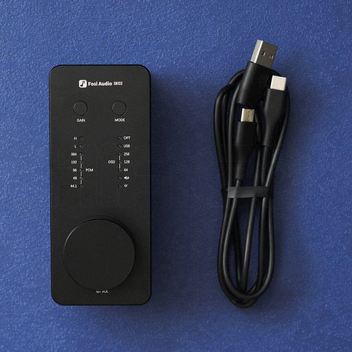 Fosi Audio SK02 ES9038Q2M Compact Desktop DAC and Headphone Amplifier HiFiGo 
