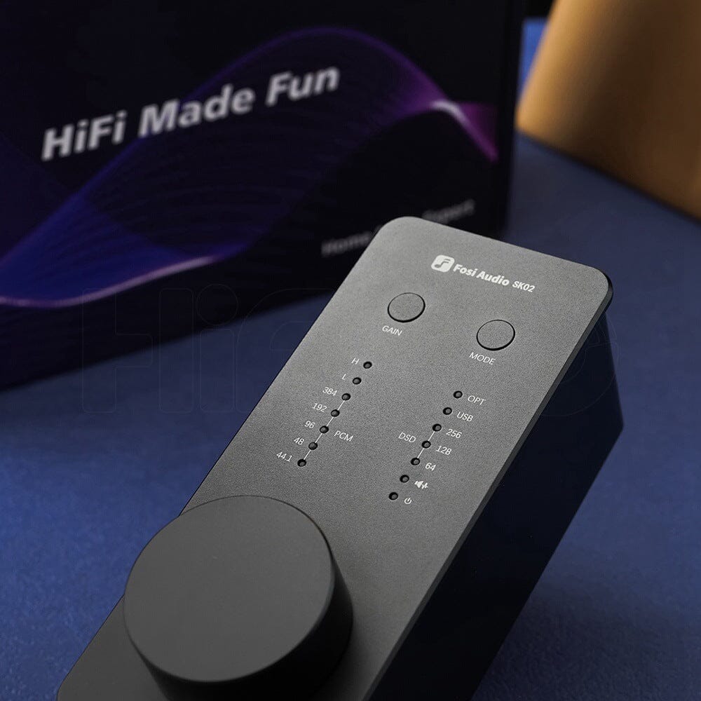 Fosi Audio SK02 ES9038Q2M Compact Desktop DAC and Headphone