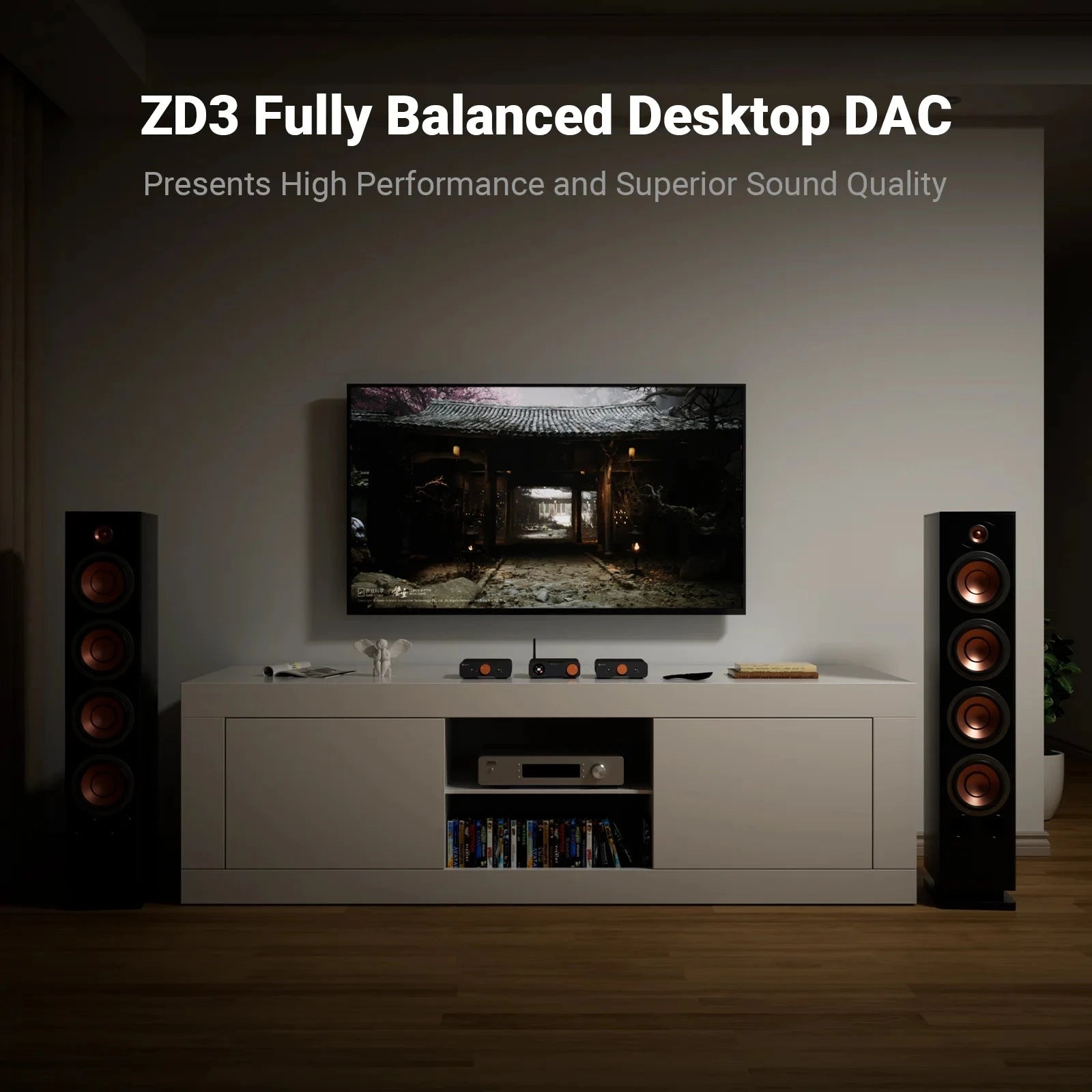 Fosi Audio ZD3 ES9039Q2M Desktop DAC and Preamplifier HiFiGo 
