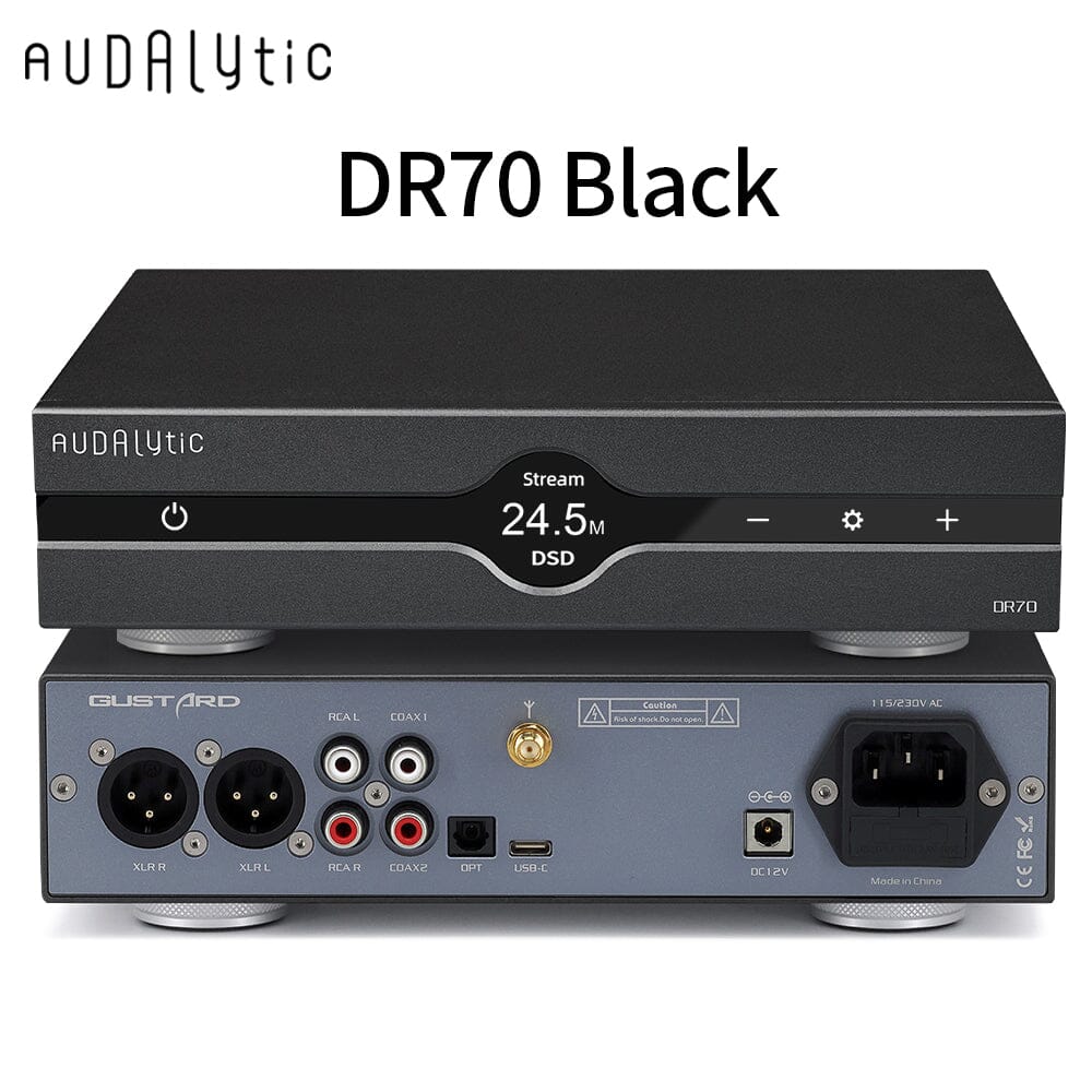 Gustard Audalytic DR70 / DR70N R2R Streaming Desktop DAC GUSTARD DR70 Black 