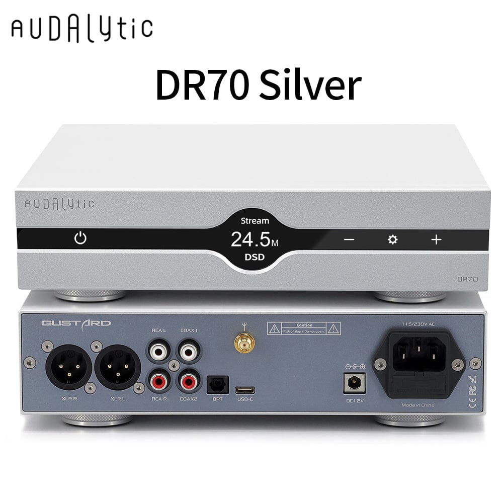 Gustard Audalytic DR70 / DR70N R2R Streaming Desktop DAC GUSTARD DR70 Silver 