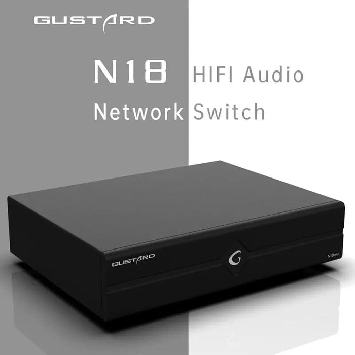 Gustard N18/N18Pro Network Ethernet Switch HiFi DAC HiFiGo N18-Black 