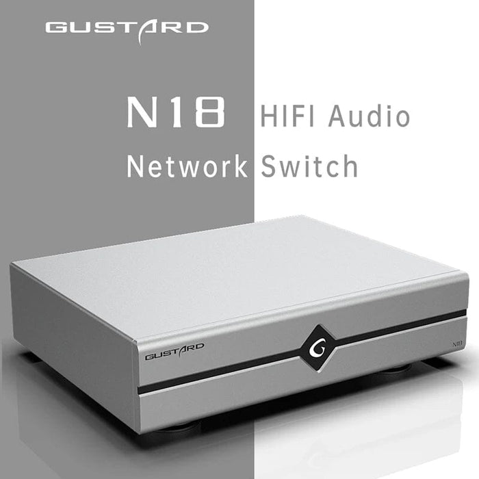 Gustard N18/N18Pro Network Ethernet Switch HiFi DAC HiFiGo N18-Silver 