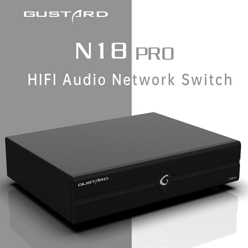Gustard N18/N18Pro Network Ethernet Switch HiFi DAC HiFiGo N18Pro-Black 