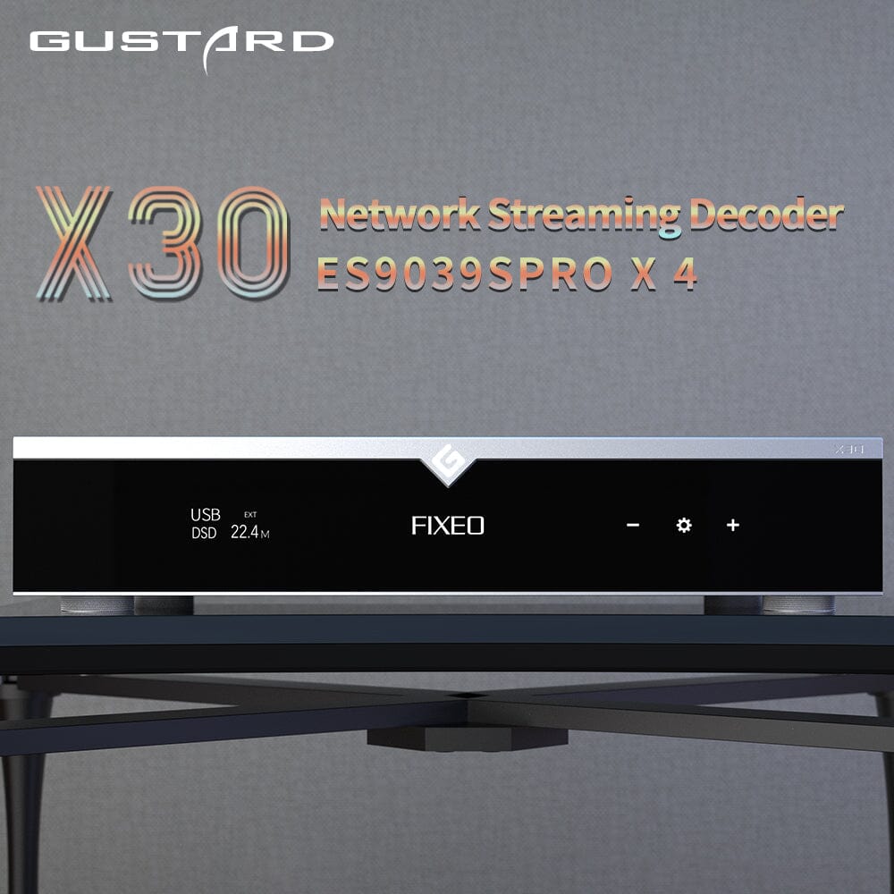 Gustard X30 Quad ES9039SPRO*4 Network Streaming Decoder Desktop DAC HiFiGo 