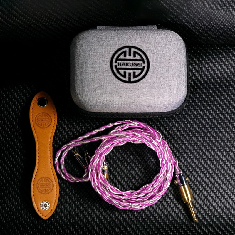 HAKUGEI Dragon Princess / Ziyan Litz Silver-plated 7N Single Crystal Copper Upgraded Headphone Cable HiFiGo 