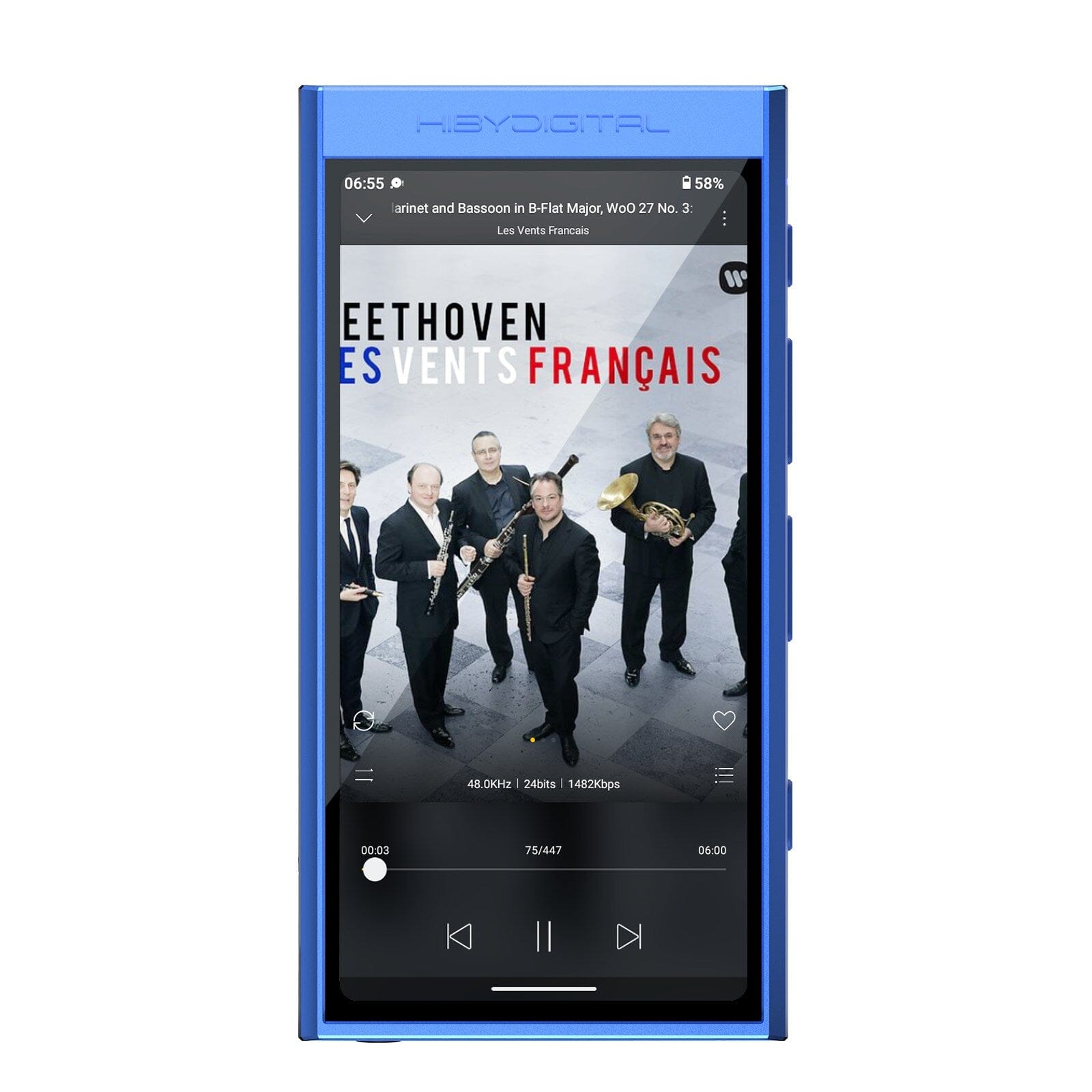 HiBy Digital M300 MasterHiFi DAC CS43131 DSD256 Pocketable Bluetooth Digital Audio Player HiFiGo 