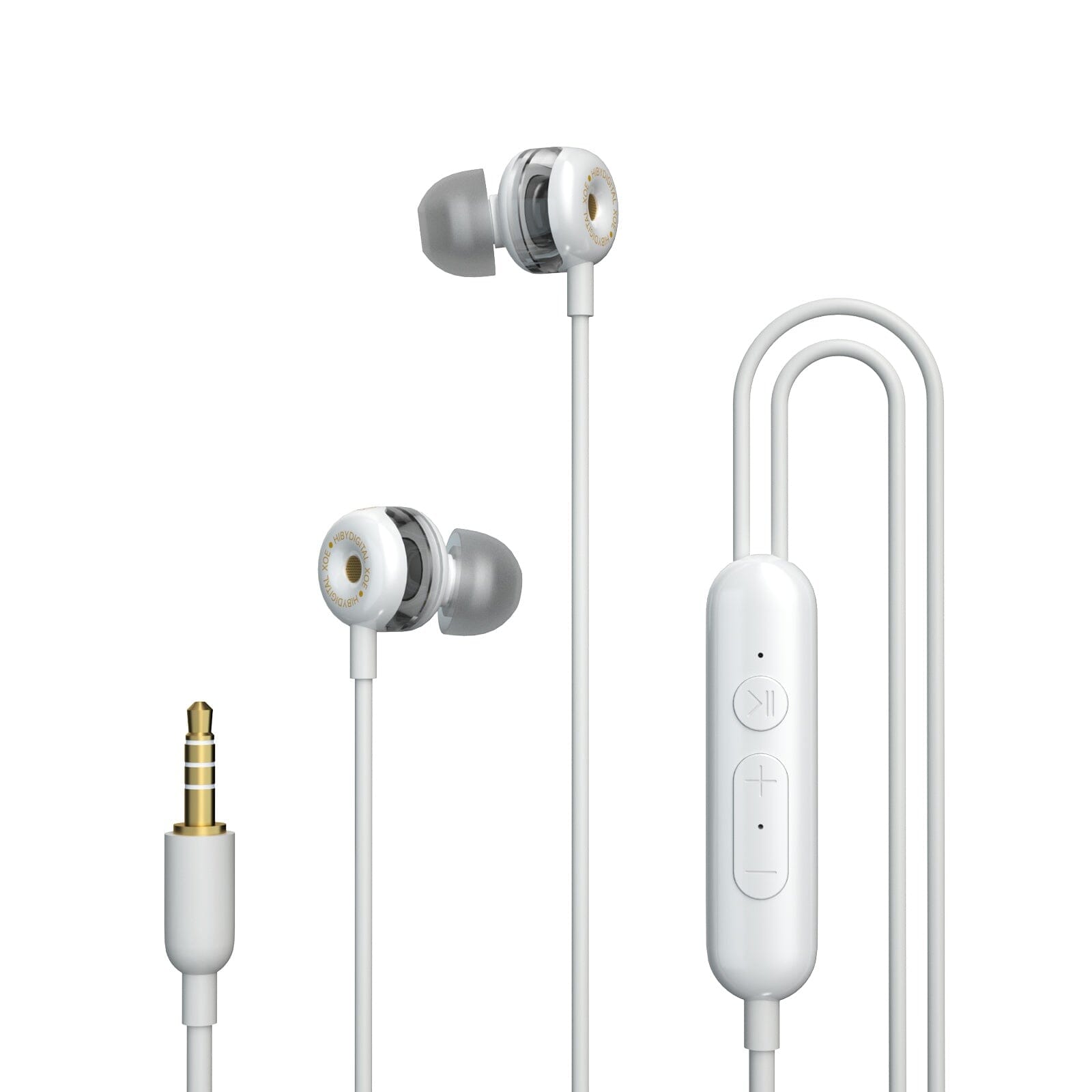 HiBy Digital XOE 8mm DLC Diaphragm Dynamic Driver Biult-in ES9270C HiFi Earphones HiFiGo XOE-3.5mm-White 
