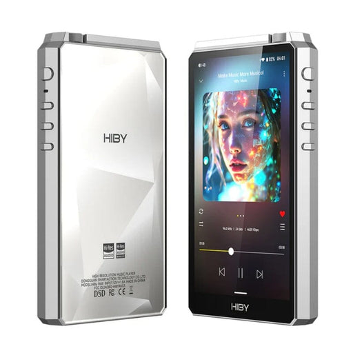 HiBy R6 III 2025 CS43198*4 Portable Music Player HiFi DAP HiFiGo R6 III 2025-Silver 