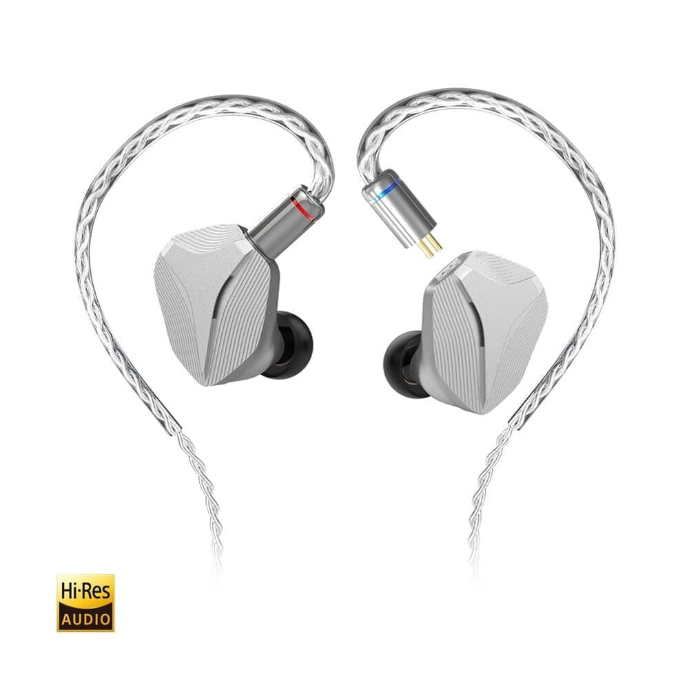Hidizs MP145 14.5mm Ultra-large Planar Magnetic HiFi In-Ear Monitors HiFiGo MP145 Silver-3.5mm 