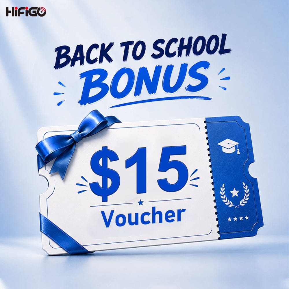 HiFiGo Back to School Bonus Reward Code HiFiGo $15 