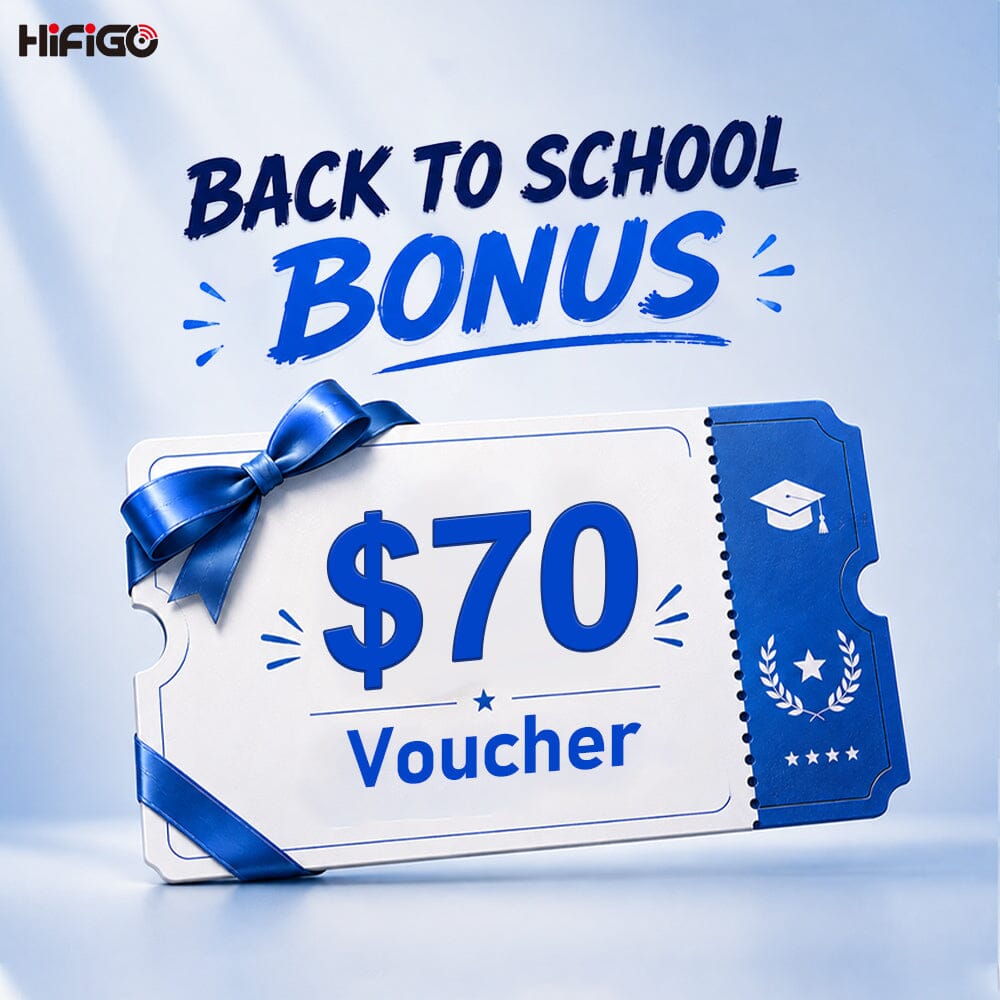 HiFiGo Back to School Bonus Reward Code HiFiGo $70 