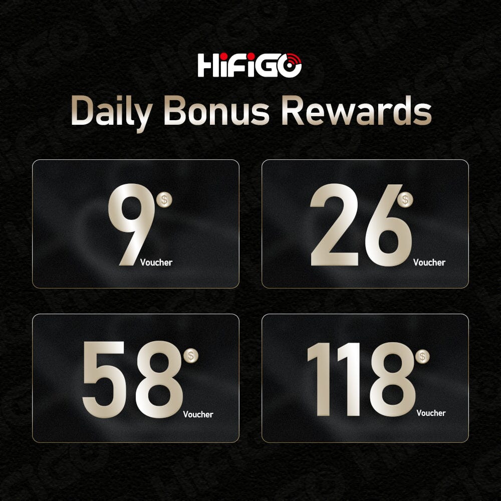 HiFiGo Daily Savings Reward Code HiFiGo 