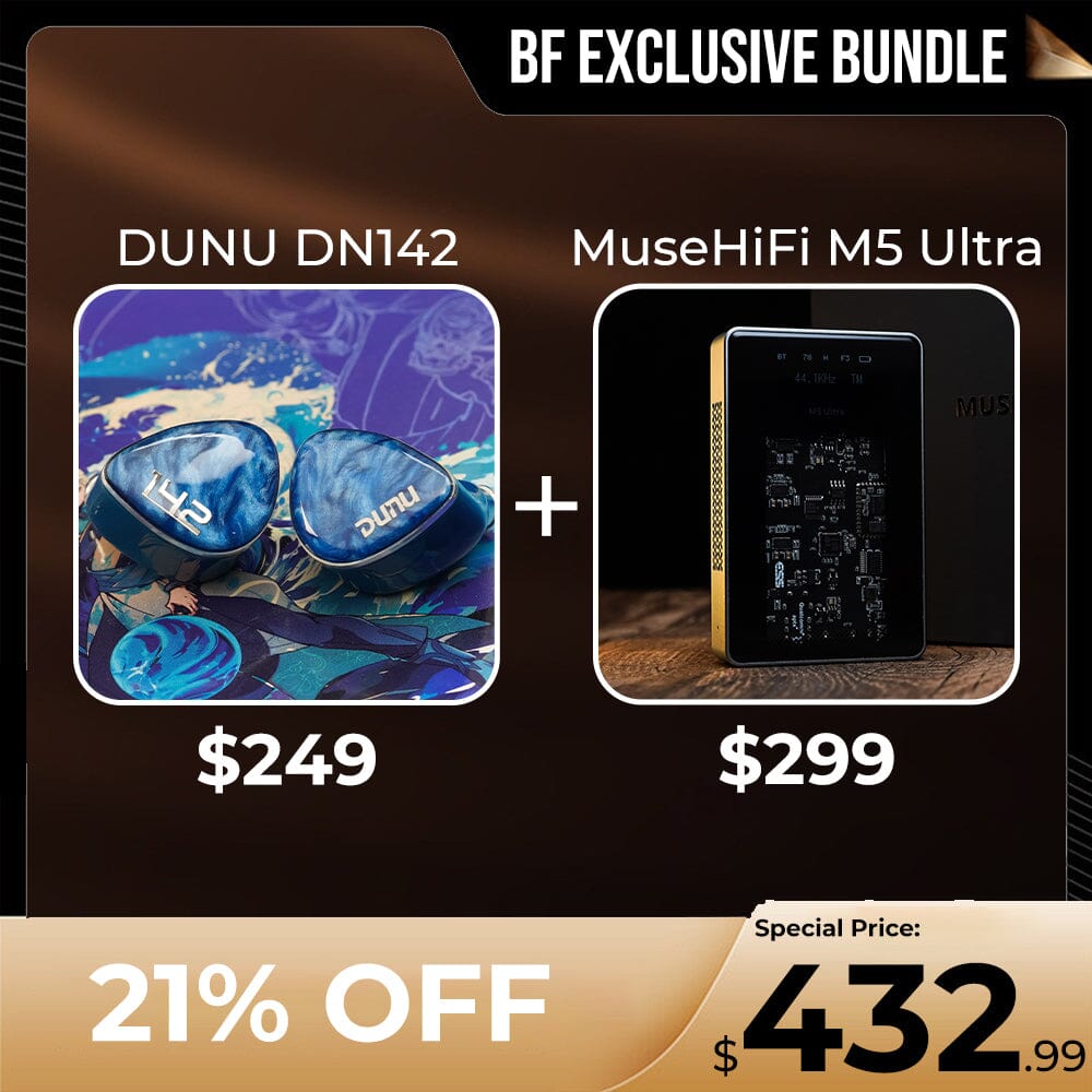 HiFiGo IEM Bundle HiFiGo DUNU DN142 + MuseHiFi M5 Ultra 