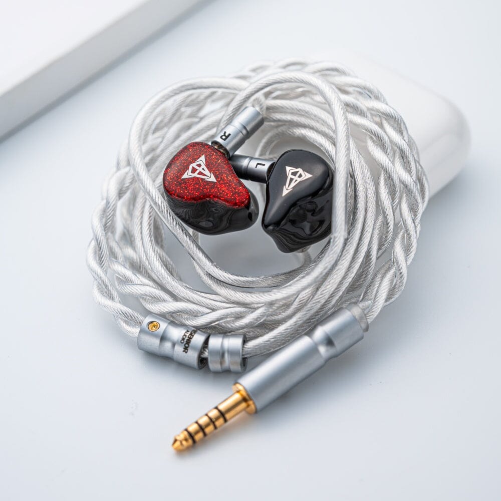 Hisenior Mega5Est Bass+ 1DD+2BA+2EST Tribrid Drivers IEM HiFiGo (Mega5Est Bass+ Limited Edition)-4.4mm 