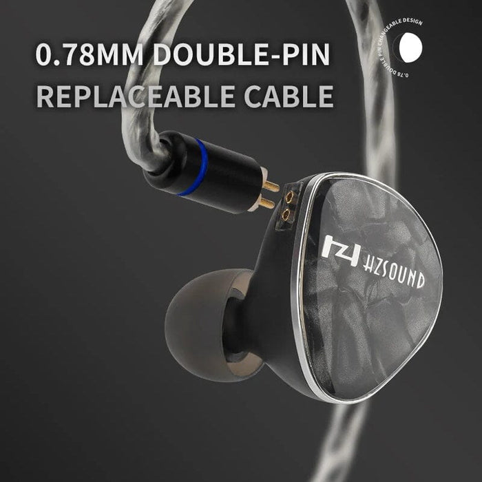 HZsound Luna 13.3mm Planar Diaphragm Dynamic Driver In-Ear Monitor HiFiGo 