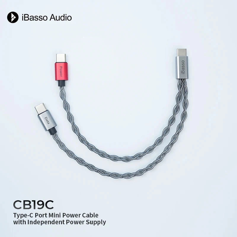 iBasso CB19C USB-C Cable Dongle Separate Power Cable Type-C TO C Support DAC Decoder HiFiGo 