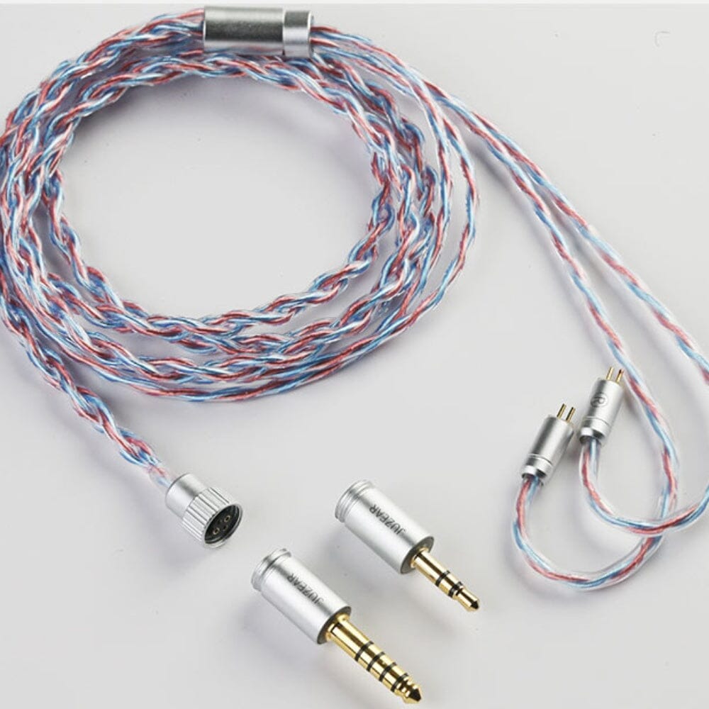 JUZEAR Flare 6N SPOCC+SCCW Hybrid Defiant Original Earphone Cable HiFiGo Flare(3.5mm+4.4mm) 