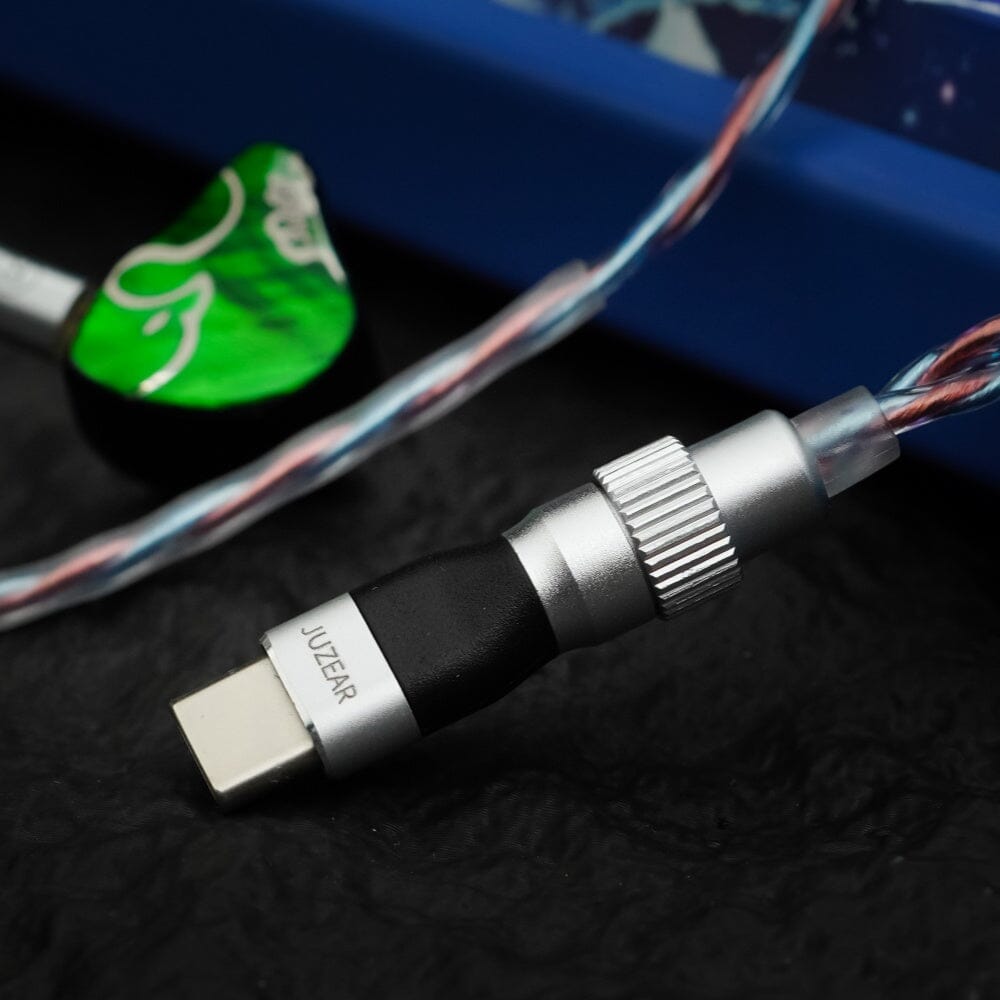 JUZEAR Flare 6N SPOCC+SCCW Hybrid Defiant Original Earphone Cable HiFiGo Juzear Type C Adapter 