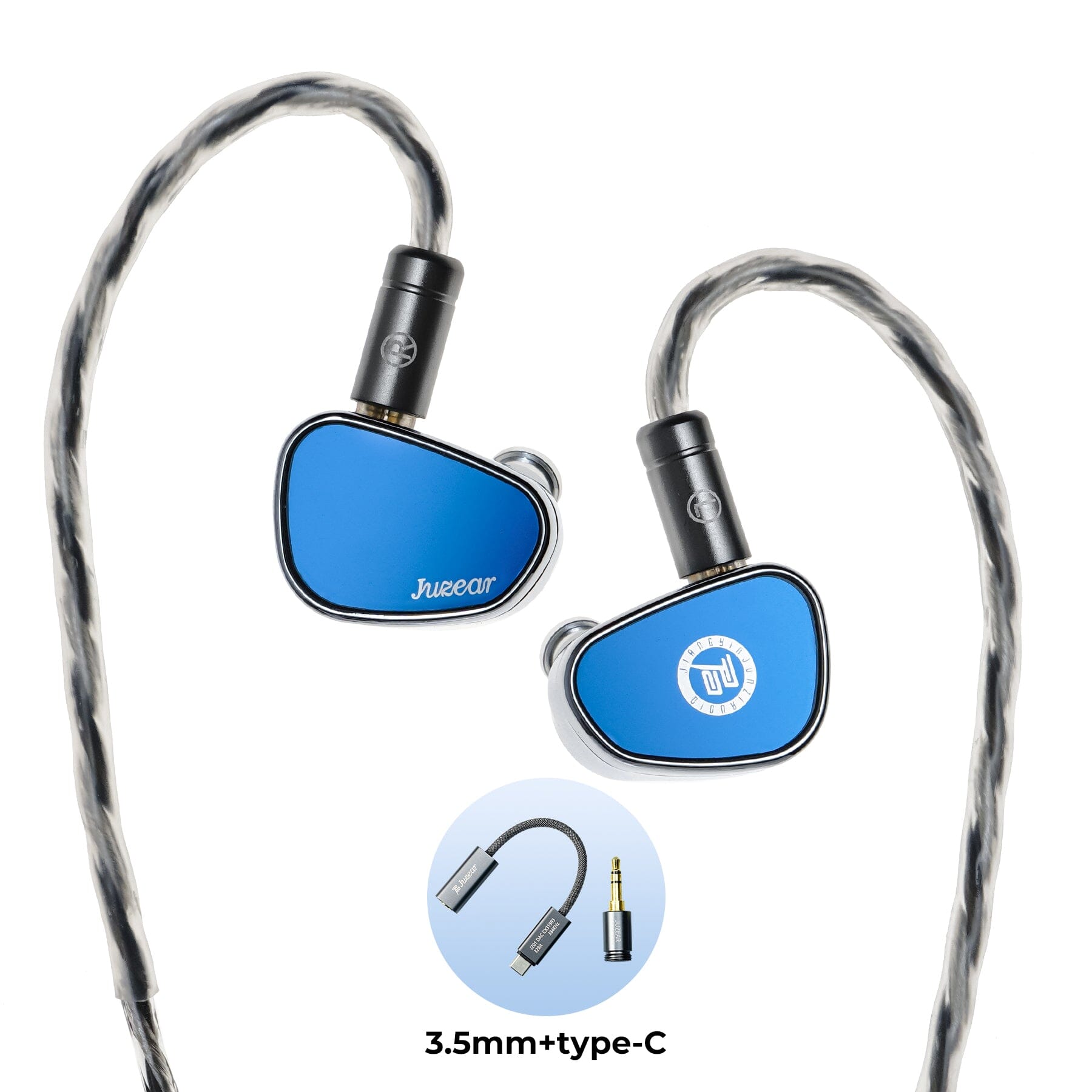 JUZEAR POISE Series Nimbus Warm-Balanced Single Dynamic Driver IEMs HiFiGo Nimbus 3.5+Type C 