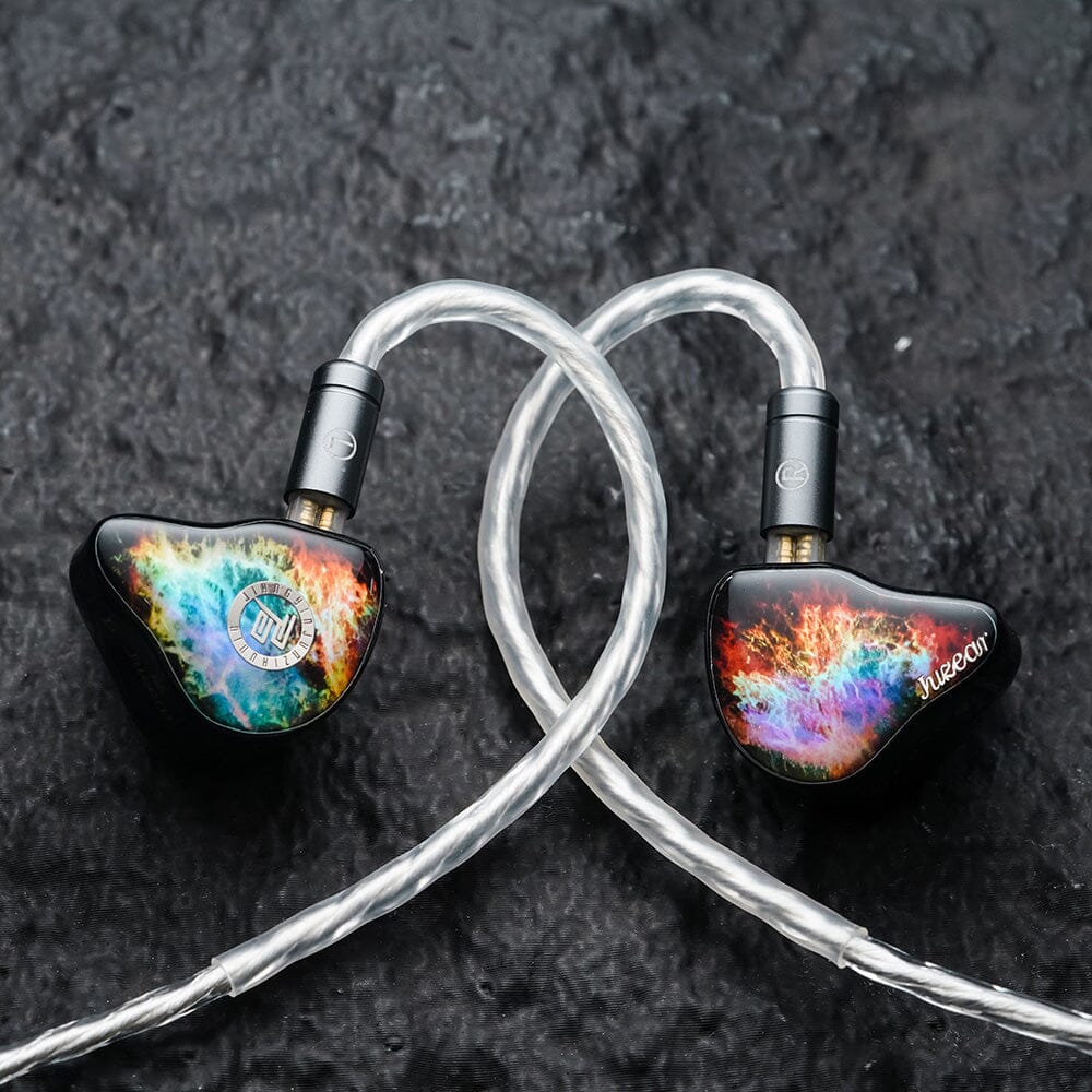 JUZEAR x KOTO POISE Series Nebula 1DD + 3BA + 1Planar Tribrid Drivers IEMs HiFiGo 