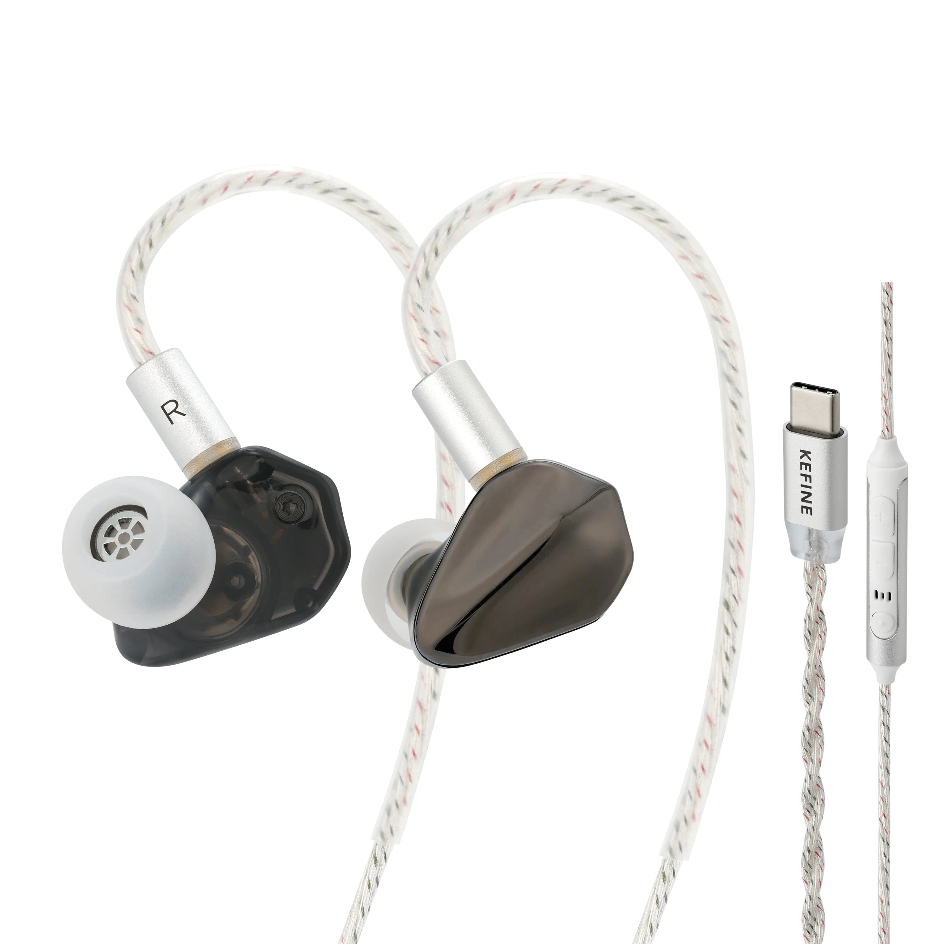 KEFINE Loric 10mm Dynamic Driver In-Ear Monitors KEFINE Loric Black USB-C with Mic 