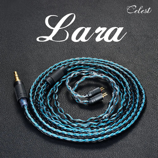 Kinera Celest Lara 8 core Oxygen-Free Copper Silver-Plated Earphone Upgrade Cable HiFiGo Lara-0.78mm 2Pin 