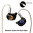 Kinera Celest Plutus Beast 1 BC+1 BA+1 SPD™ In-Ear Monitors HiFiGo Plutus Beast-Blue-Gold-3.5mm 