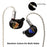 Kinera Celest Plutus Beast 1 BC+1 BA+1 SPD™ In-Ear Monitors HiFiGo Plutus Beast-Blue-Gold-4.4mm 