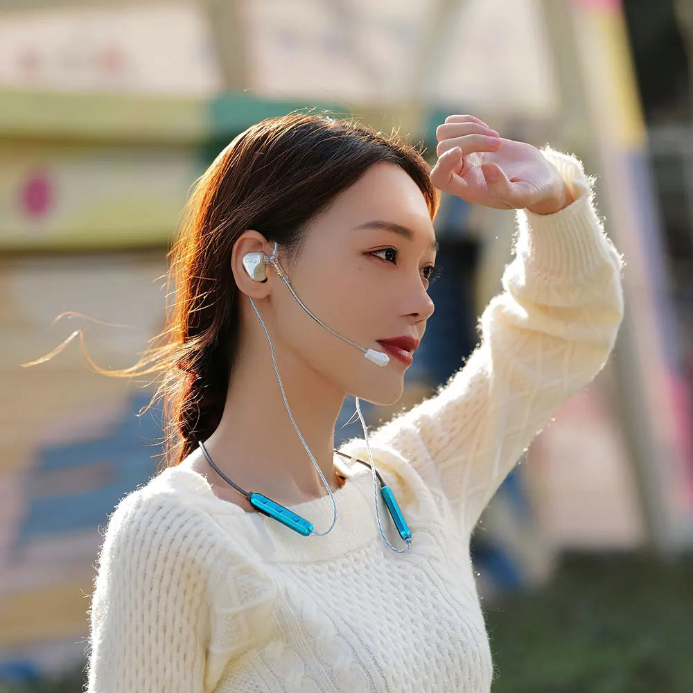 Kinera Celest SkySoar Bluetooth 5.3 Skin-Friendly Neckband Earphone Cable with Detachable Mic HiFiGo 