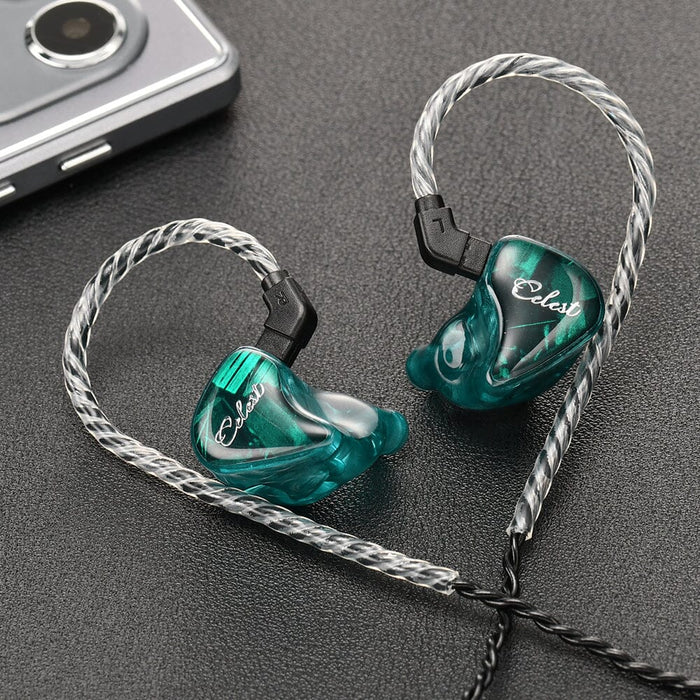 Kinera Celest Wyvern Qing 10mm Dynamic Driver In-Ear Earphone HiFiGo Wyvern Qing Green-With Mic 