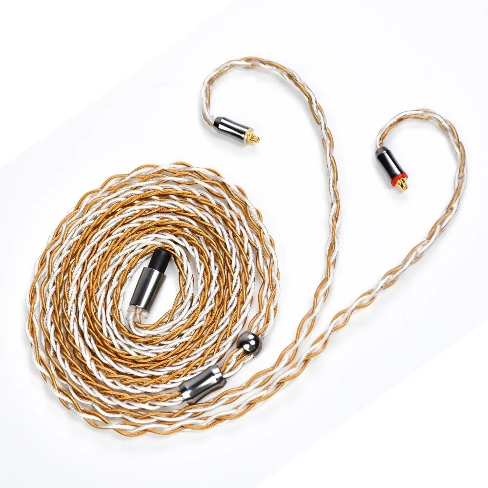 Kinera Gleipnir Pro 6N OCC Gold Plated + Silver Plated Earphone Cable HiFiGo 