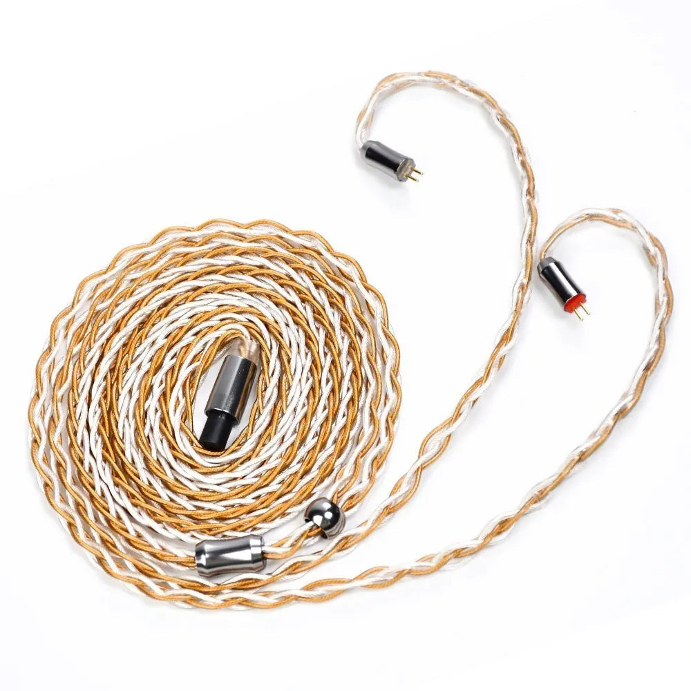 Kinera Gleipnir Pro 6N OCC Gold Plated + Silver Plated Earphone Cable HiFiGo 
