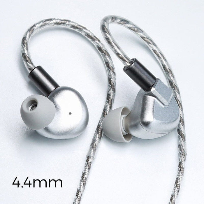 LETSHUOER S12 14.8mm Planar Magnetic Driver IEM Earphone HiFiGo 4.4mm Frosted + Gift Filters For S12Silver 