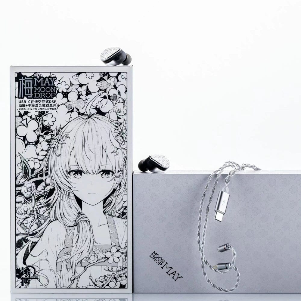 Moondrop May DSP Fully Balanced DD+Planar Hybrid Drivers HiFi IEMs HiFiGo 