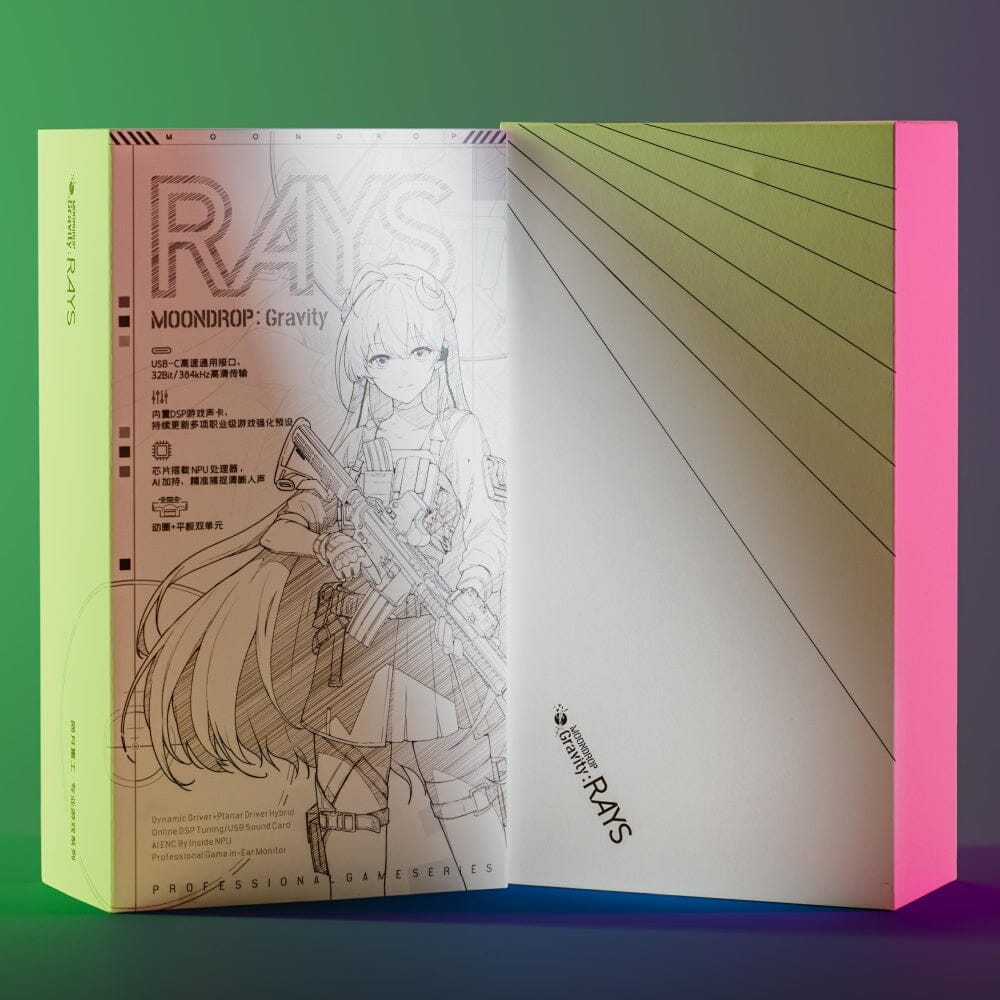 Moondrop Rays 1DD+1 Planar Drivers Gaming IEMs HiFiGo 