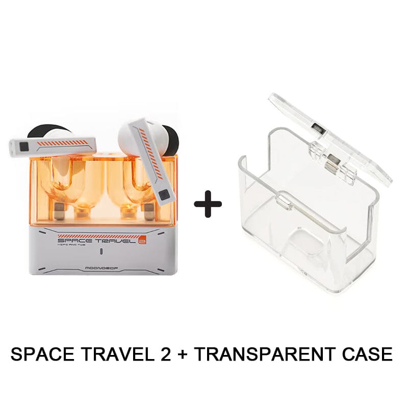 Moondrop Space Travel 2 Bluetooth 6.0 True Wireless Earbuds HiFiGo Space Travel 2-White with Magnetic Case 