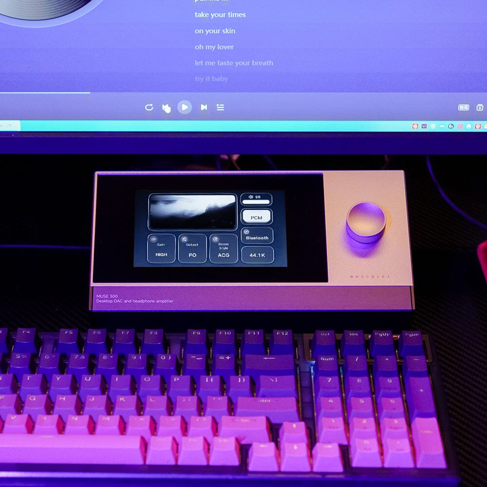 MuseHiFi Muse 300 / Muse300 ES9039 Ultra Bluetooth 5.4 Desktop DAC/AMP with an OS HiFiGo 