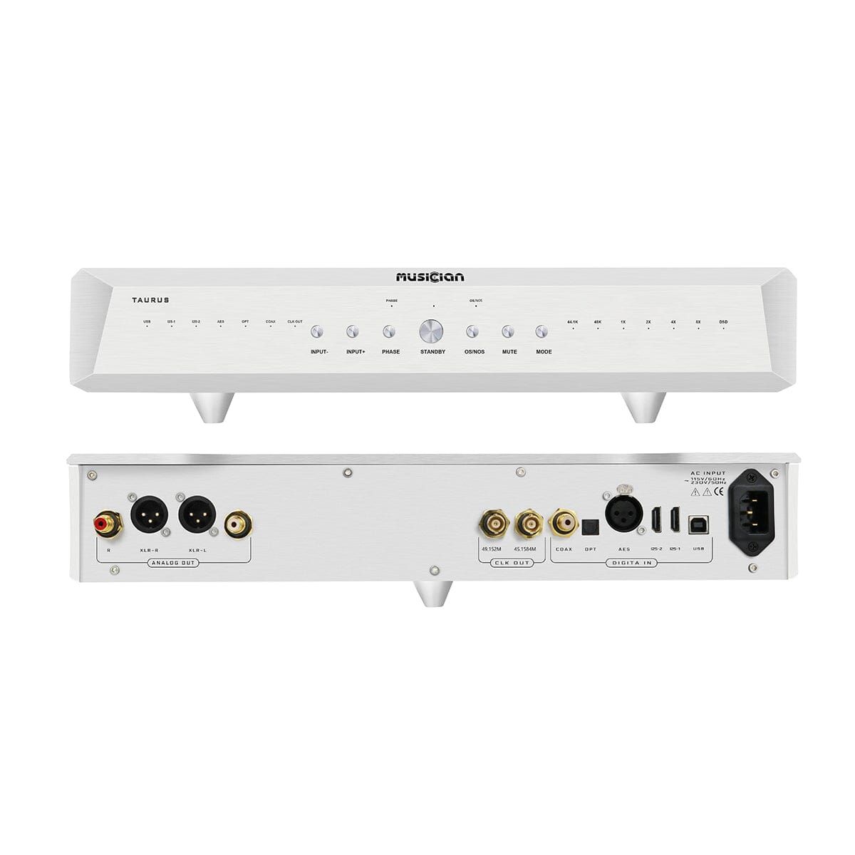 Musician Taurus R2R + DSD Audio DAC (DSD1024/PCM 1536KHz) HiFiGo Taurus - Silver 