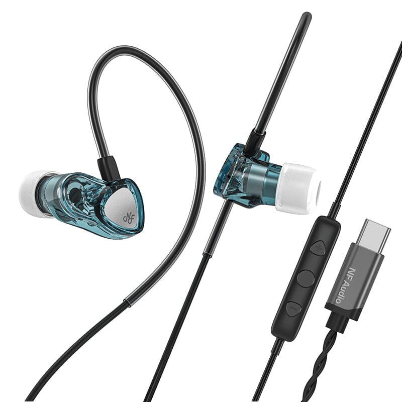 NF Audio RA05 6mm High-Magnetic Micro Dynamic Driver In-Ear Earphones HiFiGo RA05-Blue 