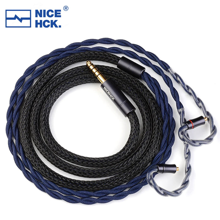 NiceHCK DragonScale 7N OCC+PA Silver Alloy Mixed Earphone Cable HiFiGo 