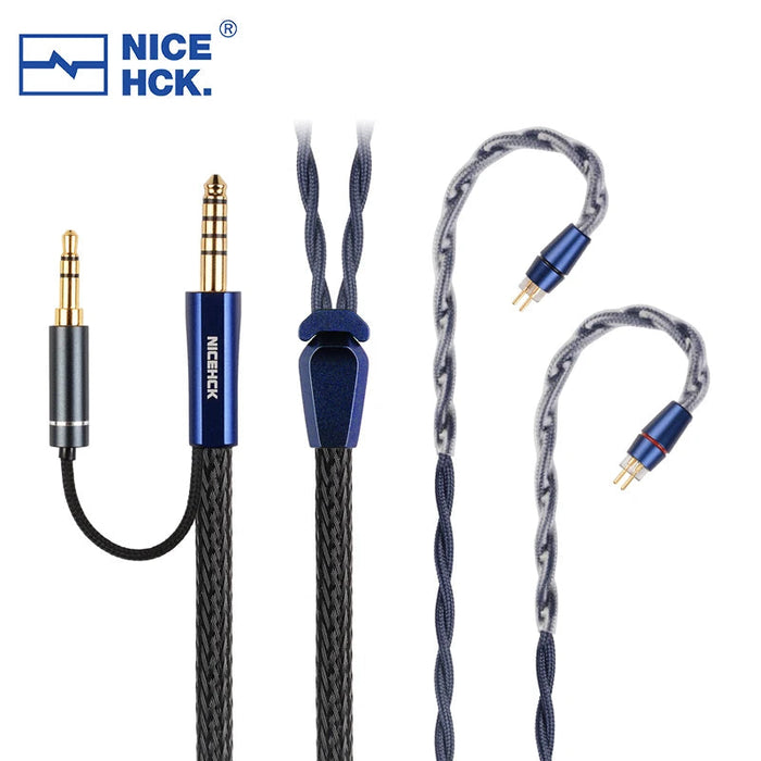 NiceHCK DualDragon 8N OCC+Microalloy Dual Plugs Earphone Cable HiFiGo 