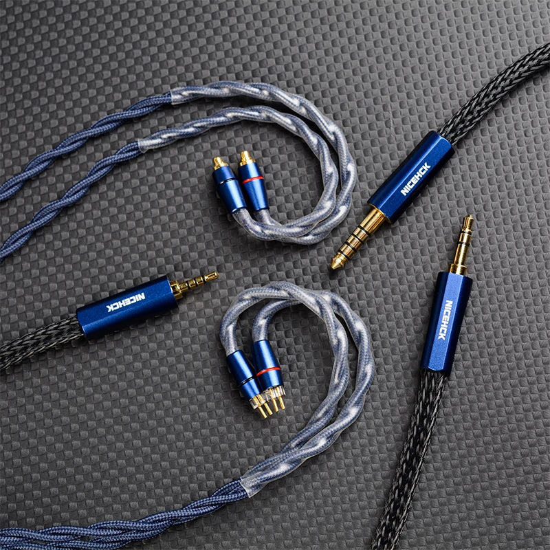 NiceHCK DualDragon 8N OCC+Microalloy Dual Plugs Earphone Cable HiFiGo 