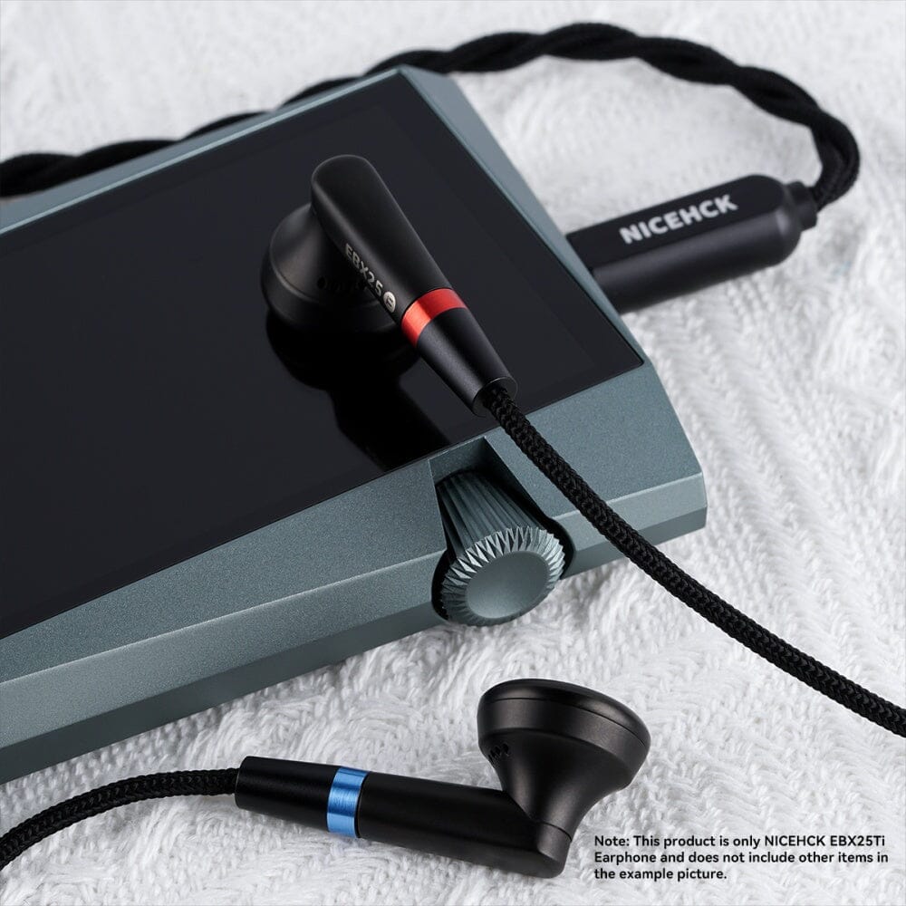 イヤホン nicehck ebx25ti NICEHCK EBX25Ti Earbuds HiFi IEM Wired Headset 3.5mm/4.4mm