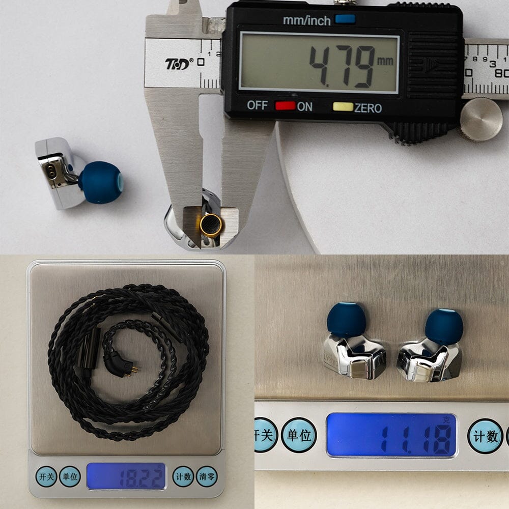 NiceHCK JIALAI Carat 10mm DLC Titanium-Coated Diaphragm Dynamic Driver In-Ear Earphones HiFiGo 