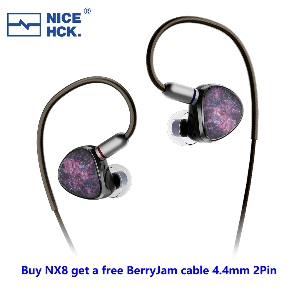 NiceHCK NX8 1DD+6BA+1PZT In-Ear Earphone HiFiGo 